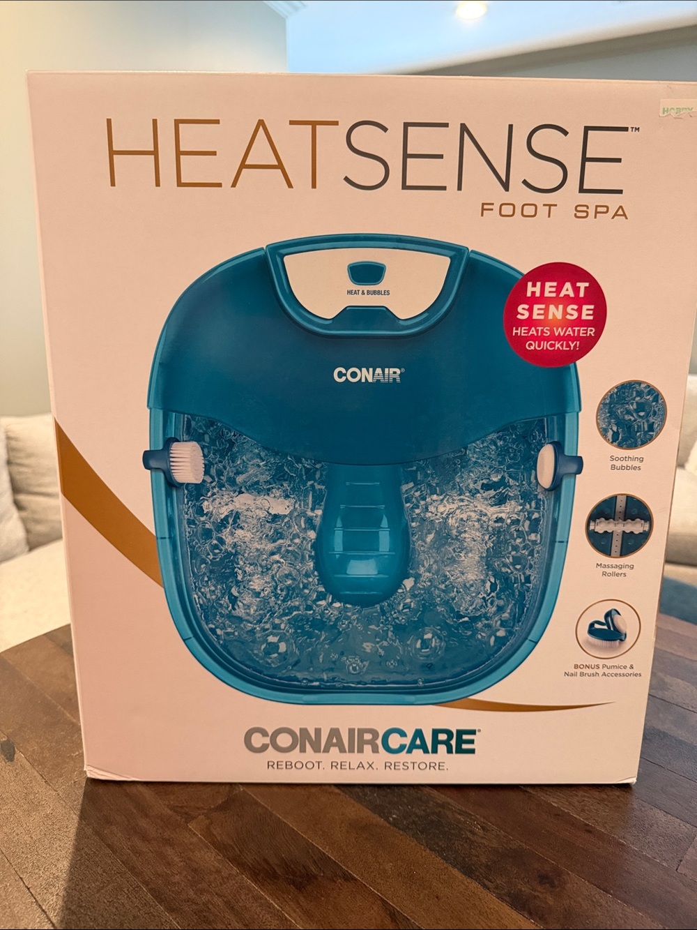 Conair Heatsense Foot Spa - Blue
